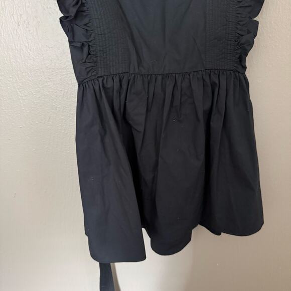 Self-Portrait Draped Sleeve Top with Back Neckline Size US 8 casual summer open - Picture 4 of 8